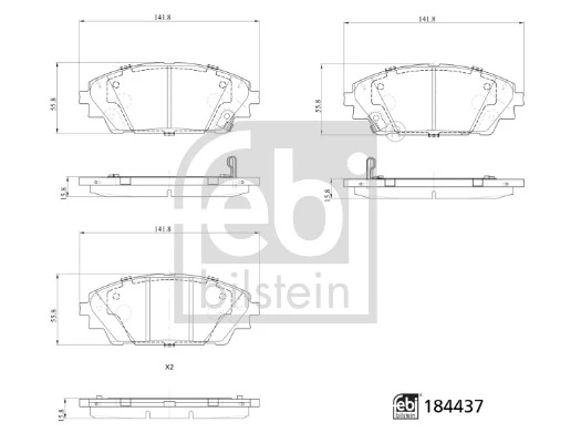 Brake Pad Set, disc brake